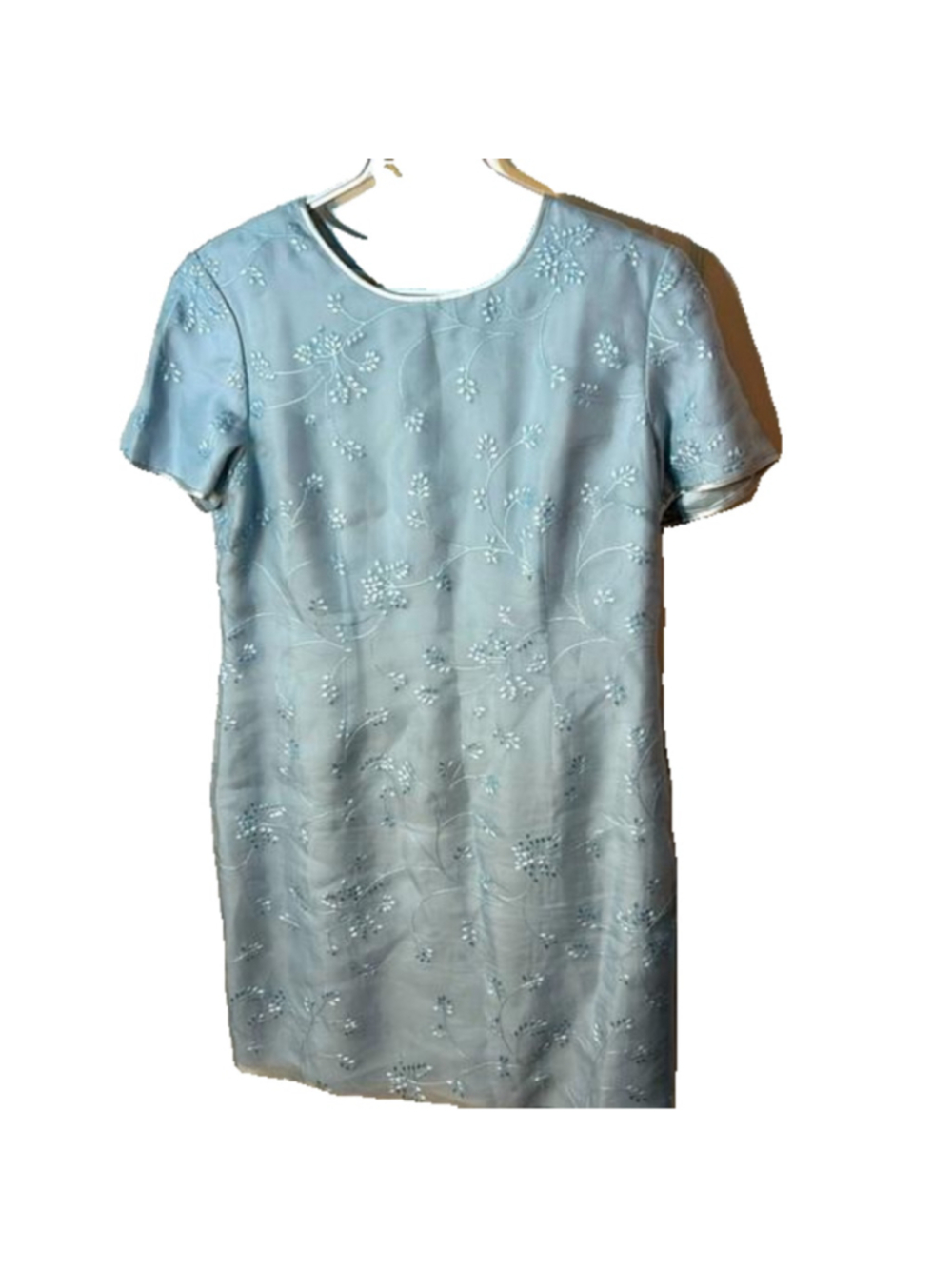 Talbots vintage silk baby blue spring event dress Size 10
